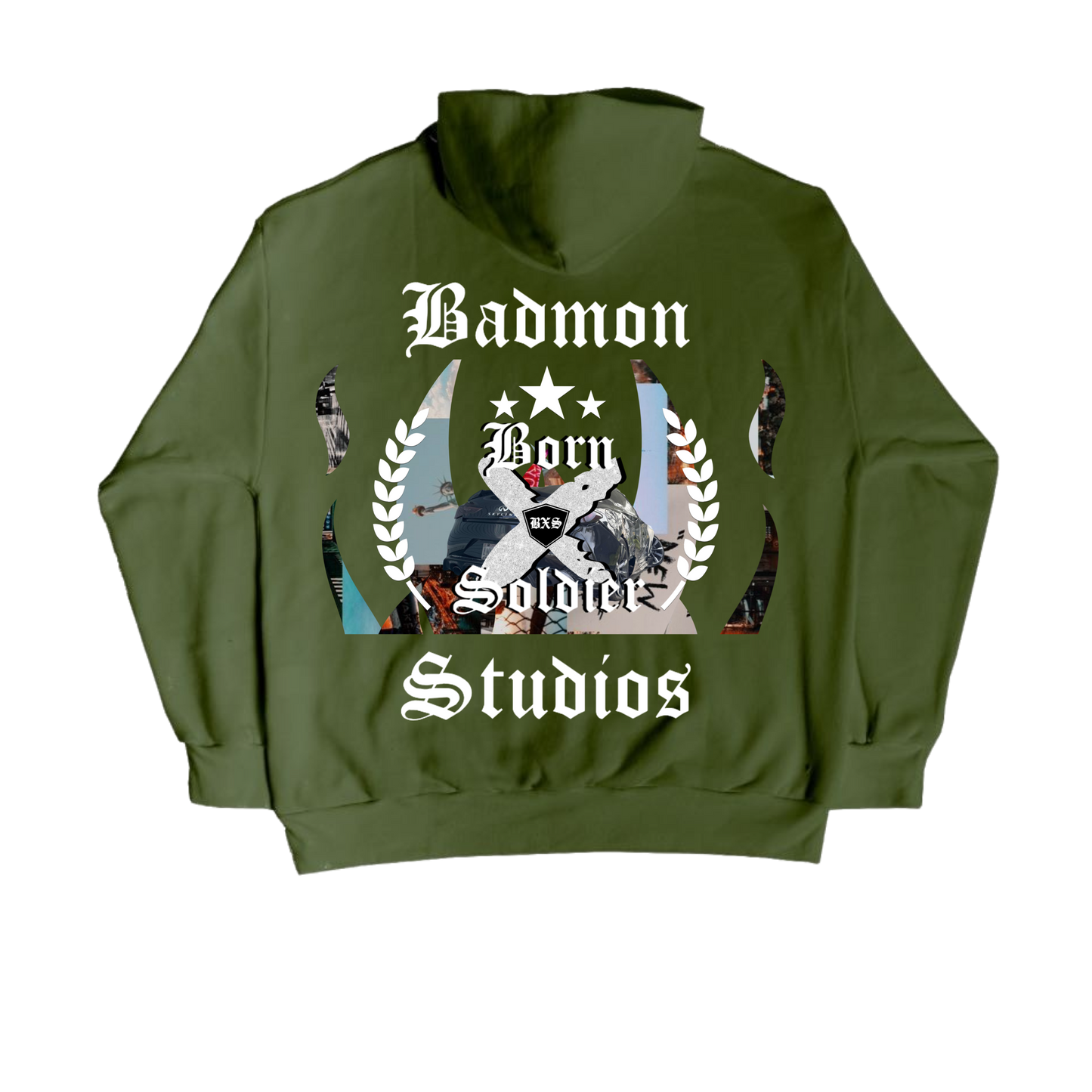 Pre-Order BXS “Badmon” Olive Zip-up